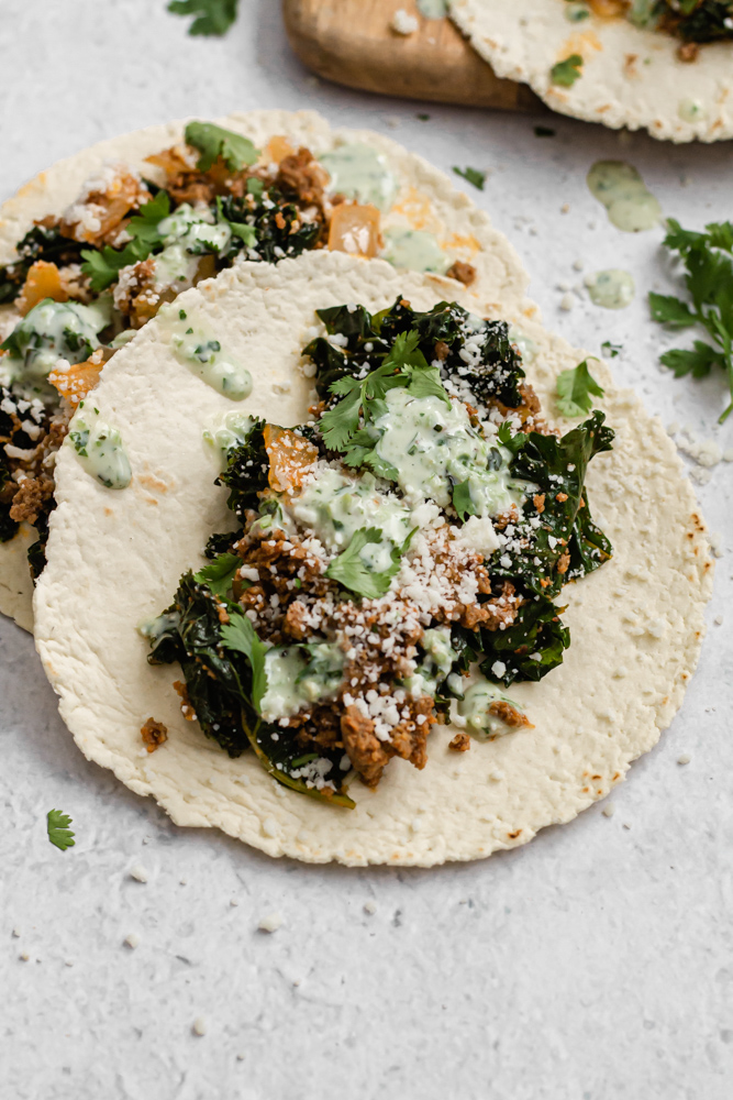 The Best Chorizo Sausage Breakfast Tacos